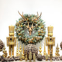 Christmas Gold Resin Nutcracker