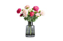 Artificial Ranunculus Flower Bouquet Silk Camellia Style Flowers for Home Decoration Wedding Centerpiece Arrangement