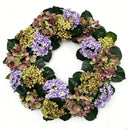 Vibrant Artificial Hydrangea Wreath - Multi-Tone Faux Floral Decor for Spring, Events & Interior Design