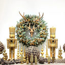 Wholesale Life Size Gold Christmas Nutcracker – Tall Resin Nutcracker Statue, Elegant Commercial Holiday Decor for Shopping Centers & Events