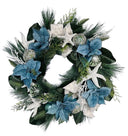 Christmas Blue Flowers Starfish Wreaths