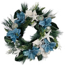 Christmas Blue Flowers Starfish Wreaths
