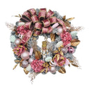 Pink Nutcracker and Premium Ribbon Wreaths