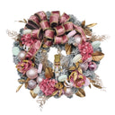 Pink Nutcracker and Premium Ribbon Wreaths