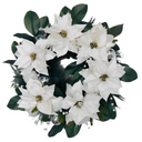 Wholesale White Christmas Flowers Wreaths