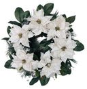 White Christmas Flowers Wreaths
