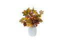 Wholesale Vibrant Autumn Faux Maple Leaves Stems - Farmhouse Thanksgiving Floral Arrangement
