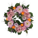 Wholesale Artificial Peony Rose Wreath for Front Door - Vintage Pink Purple Silk Flower Wreath for Wedding & Home Decor