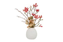 Wholesale Artificial Pink Magnolia Flower Arrangement with White Vase - Elegant Home Decor