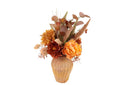 Realistic Faux Peony Floral Arrangement - Autumn Harvest Style Artificial Silk Flowers for Home & Office Decor