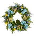 Artificial Hydrangea Daisy Wreath for Front Door Spring Summer Decoration | Faux Floral Wreath Wholesale Supplier