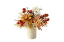 Wholesale Fall Artificial Dahlia Hydrangea Flower Arrangement-Autumn Table Centerpiece Decoration