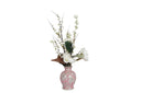 Wholesale Artificial Magnolia Flower Arrangement with Ceramic Vase Elegant Oriental Home Decor