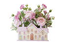 Wholesale Pink Rose Toast Planter – Artificial Flowers in Bread-Shaped Ceramic Pot