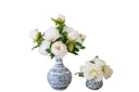 Wholesale Artificial White Peony in Ceramic Pot – Lifelike Silk Peony Plant with Handcrafted Planter
