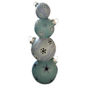 Shopping Mall Indoor Decor Resin Christmas Tree Snowflake Decorations Blue Ball