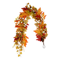 Wholesale Maple Leaf & White Berry Vine – Artificial Fall Vine with Matsumoto Fruit