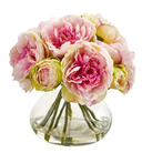 Rose Bud in Square Glass