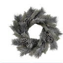 Pinecone and Green Leaf Wreath