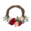 Wholesale Twinkling Farmhouse Red Peony Wreath